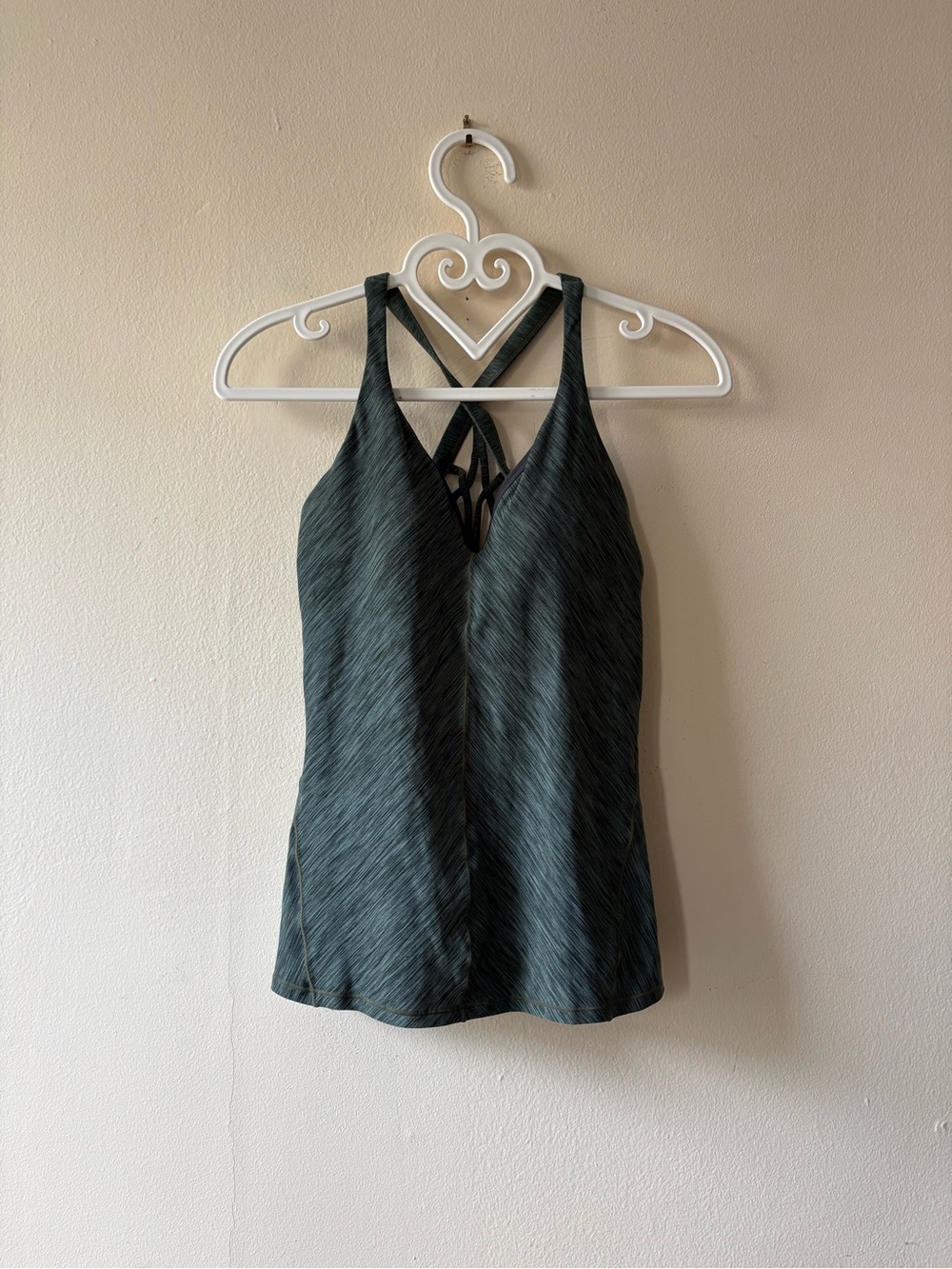 Prana Dark Teal Strappy V-Neck Tank Size XS